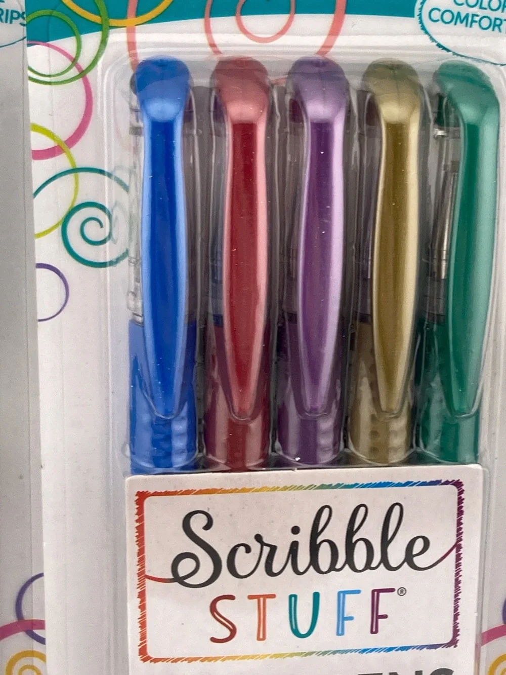 Metallic Gel Pens 5 Packs ~ 5 Pens per Pack